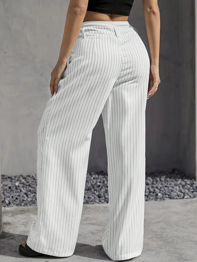 Lauren™ | Striped High-Waisted Pants