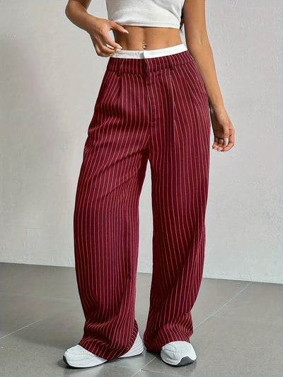 Lauren™ | Striped High-Waisted Pants