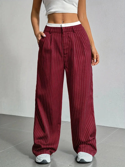 Lauren™ | Striped High-Waisted Pants