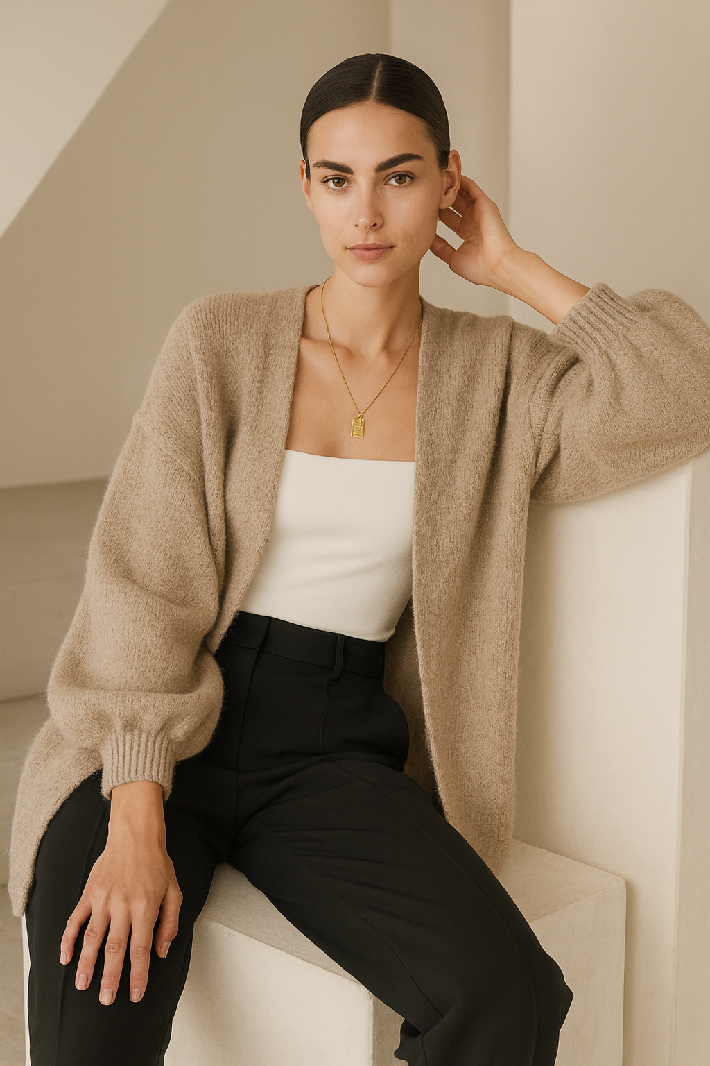 Oversized Cozy Cardigan - Ultra Soft Knit