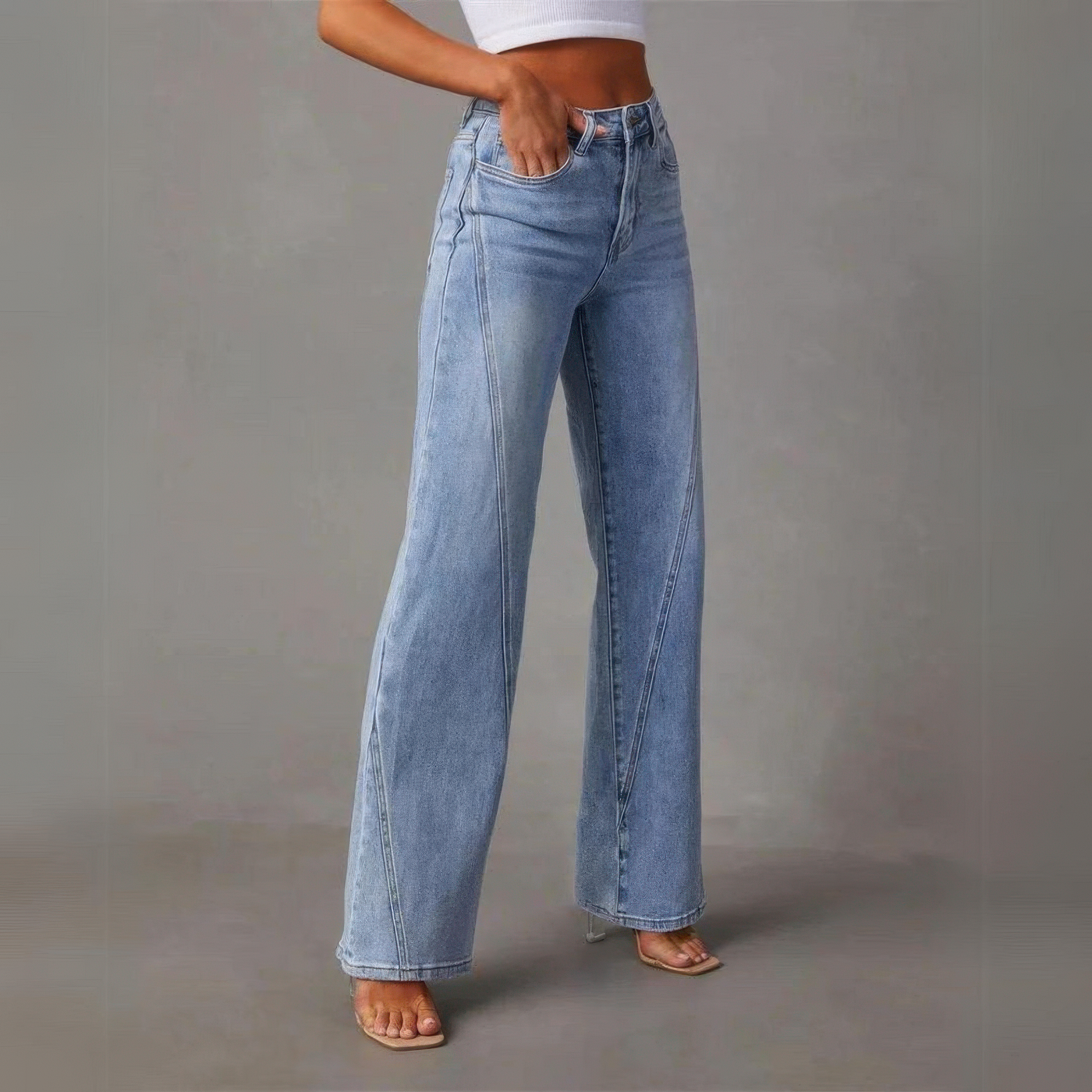 Sienna™ | Wide Leg Jeans with High Waist
