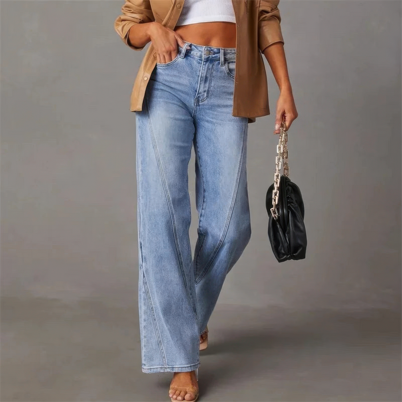 Sienna™ | Wide Leg Jeans with High Waist