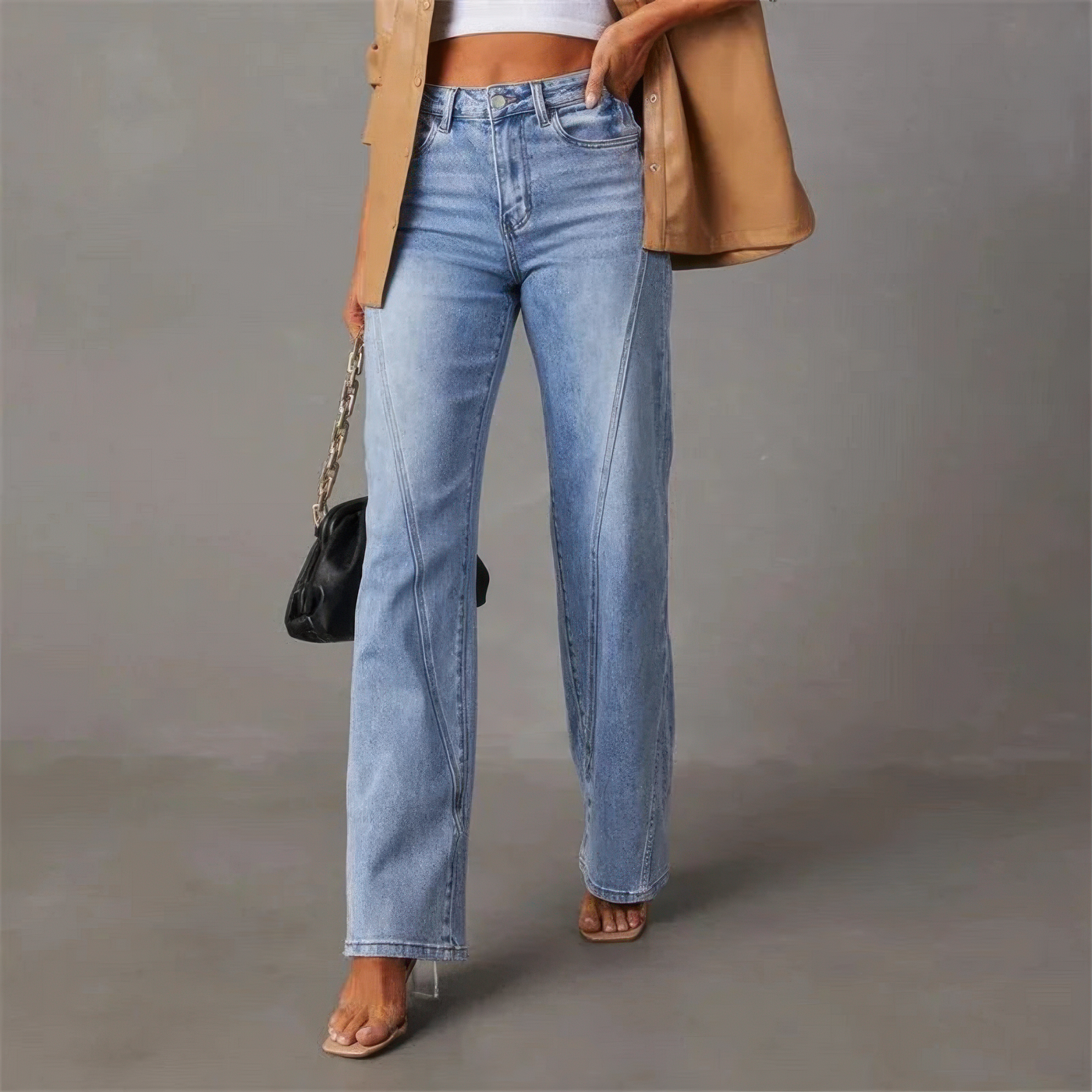 Sienna™ | Wide Leg Jeans with High Waist