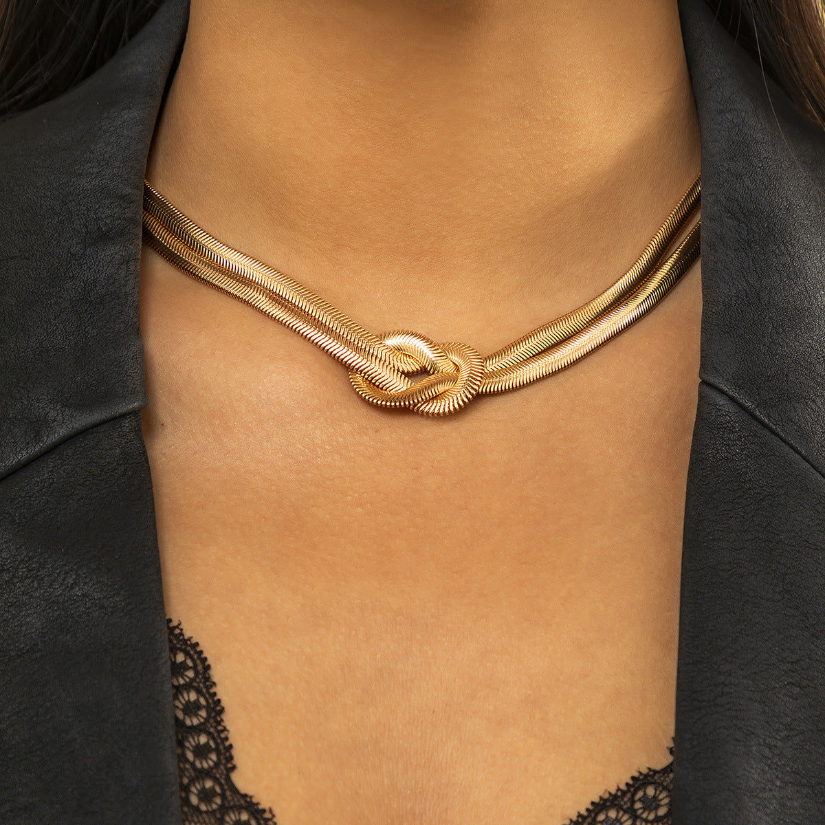 snake bone Ibiza necklace & bracelet combo