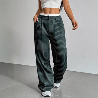Lauren™ | Striped High-Waisted Pants