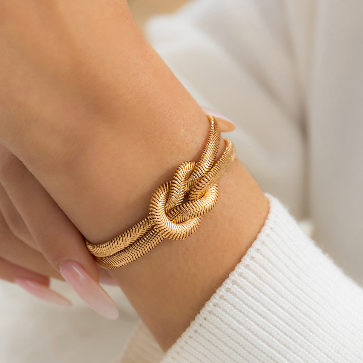 snake bone Ibiza necklace & bracelet combo