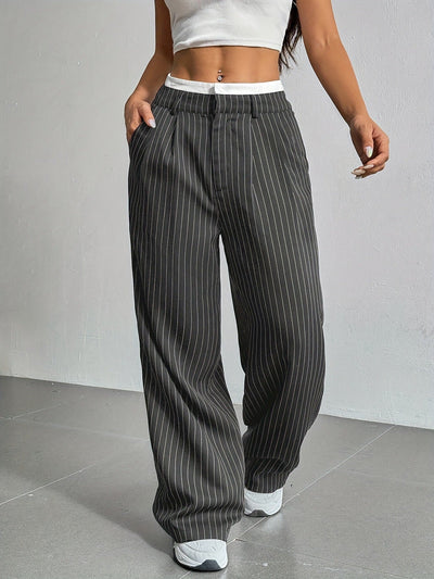 Lauren™ | Striped High-Waisted Pants