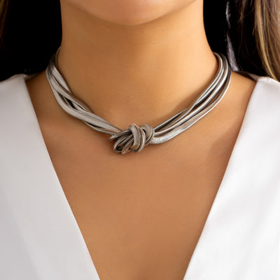 snake bone Ibiza necklace & bracelet combo
