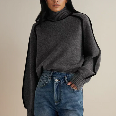Elise™ | Chic Turtleneck with Refined Details