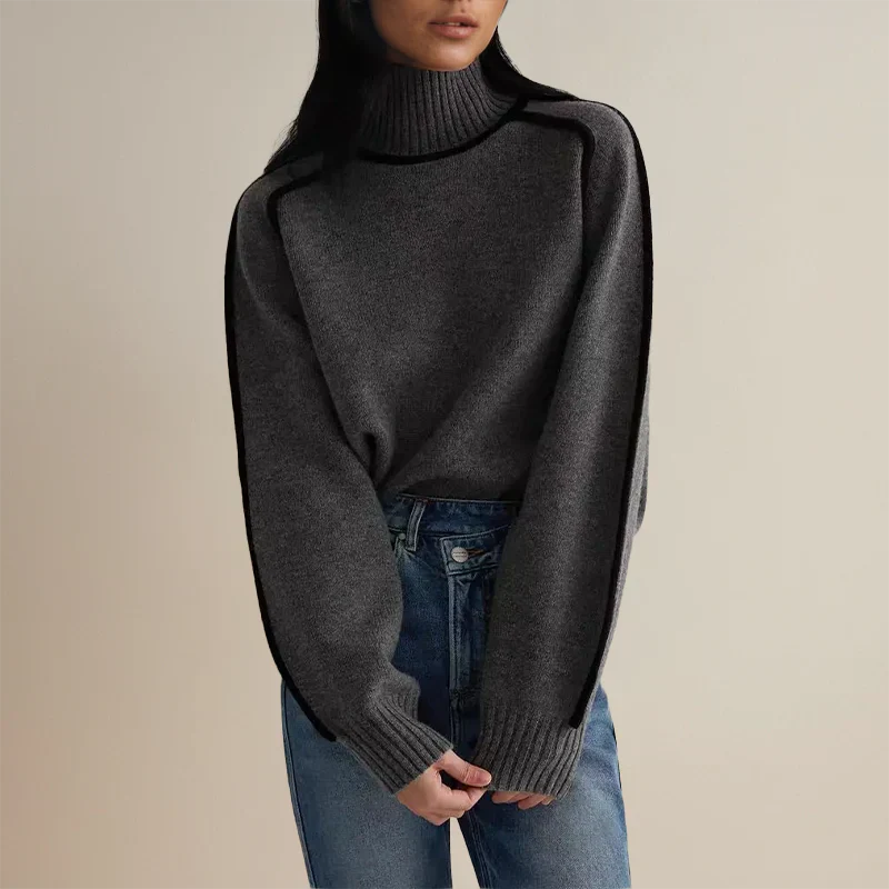 Elise™ | Chic Turtleneck with Refined Details
