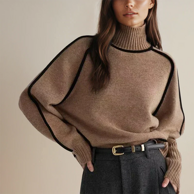Elise™ | Chic Turtleneck with Refined Details