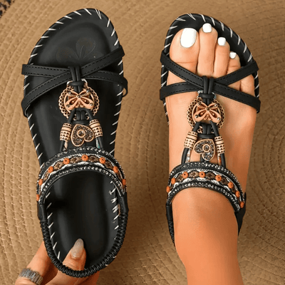 Boho Chic Embellished Sandals